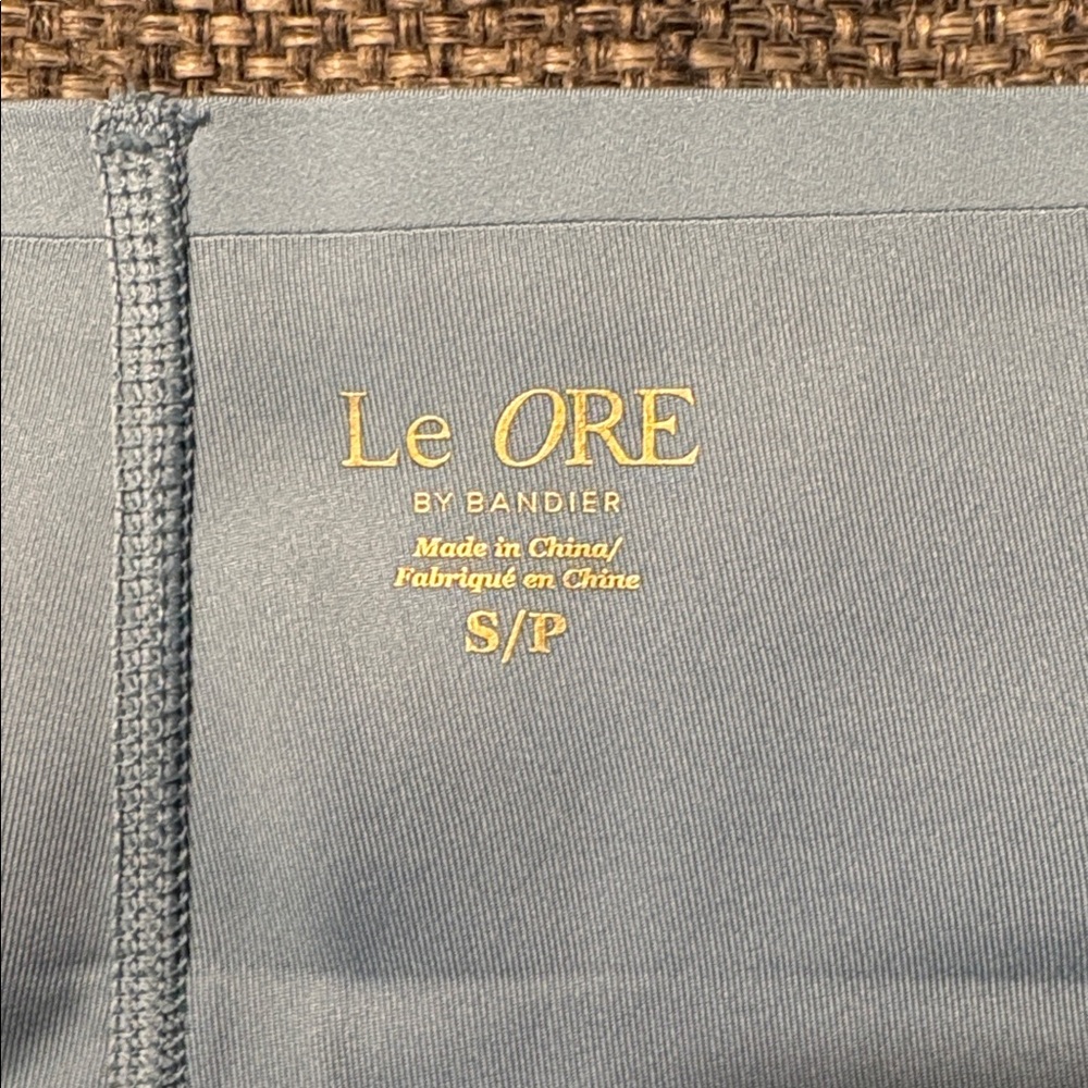 Le Ore (Bandier) Bella Bonded Performance Leggings in Stone Blue SZ S EUC - Picture 4 of 6